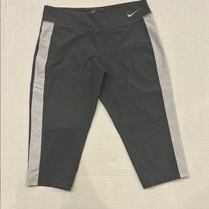 Nike Dri-Fit dark gray and light Gray Athletic Leggings